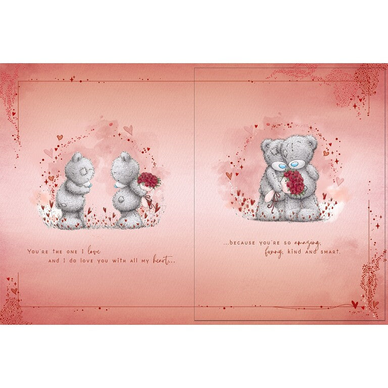 Me to You Tatty Teddy Luxury Boxed Handmade Valentine's Day Card To the One I Love 12 x 9