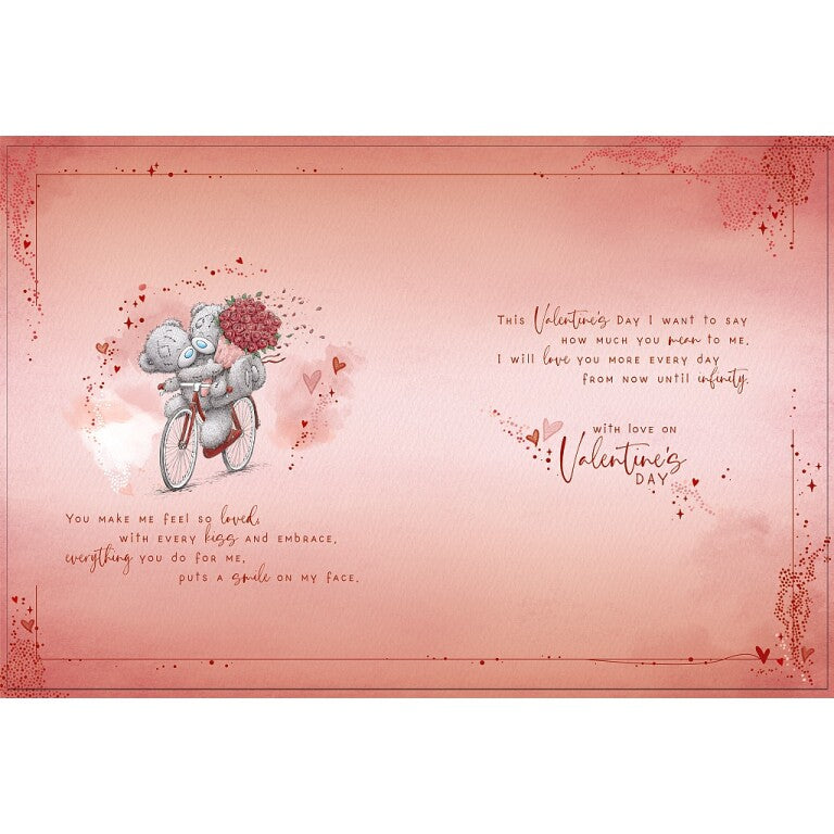 Me to You Tatty Teddy Luxury Boxed Handmade Valentine's Day Card To the One I Love 12 x 9