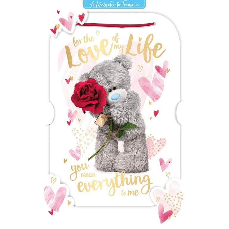 Me to You Tatty Teddy 'For the love of my life' Photo-real card'