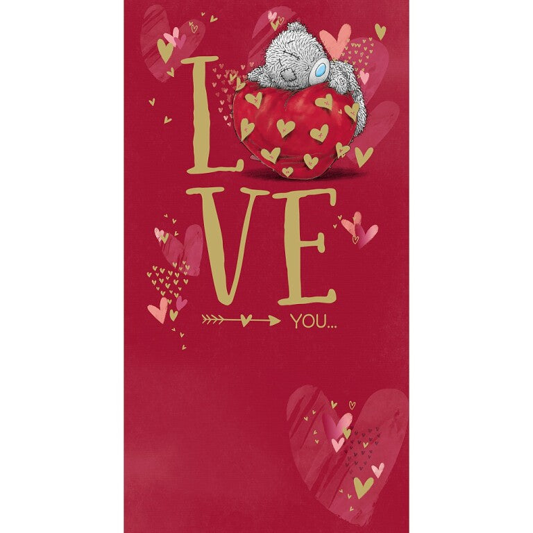 Me to You 'LOVE YOU' Valentine's Day card, 5x9