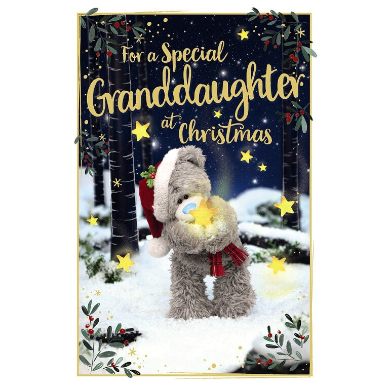 Me to You Tatty Teddy 'Special Granddaughter' 3D Christmas Card