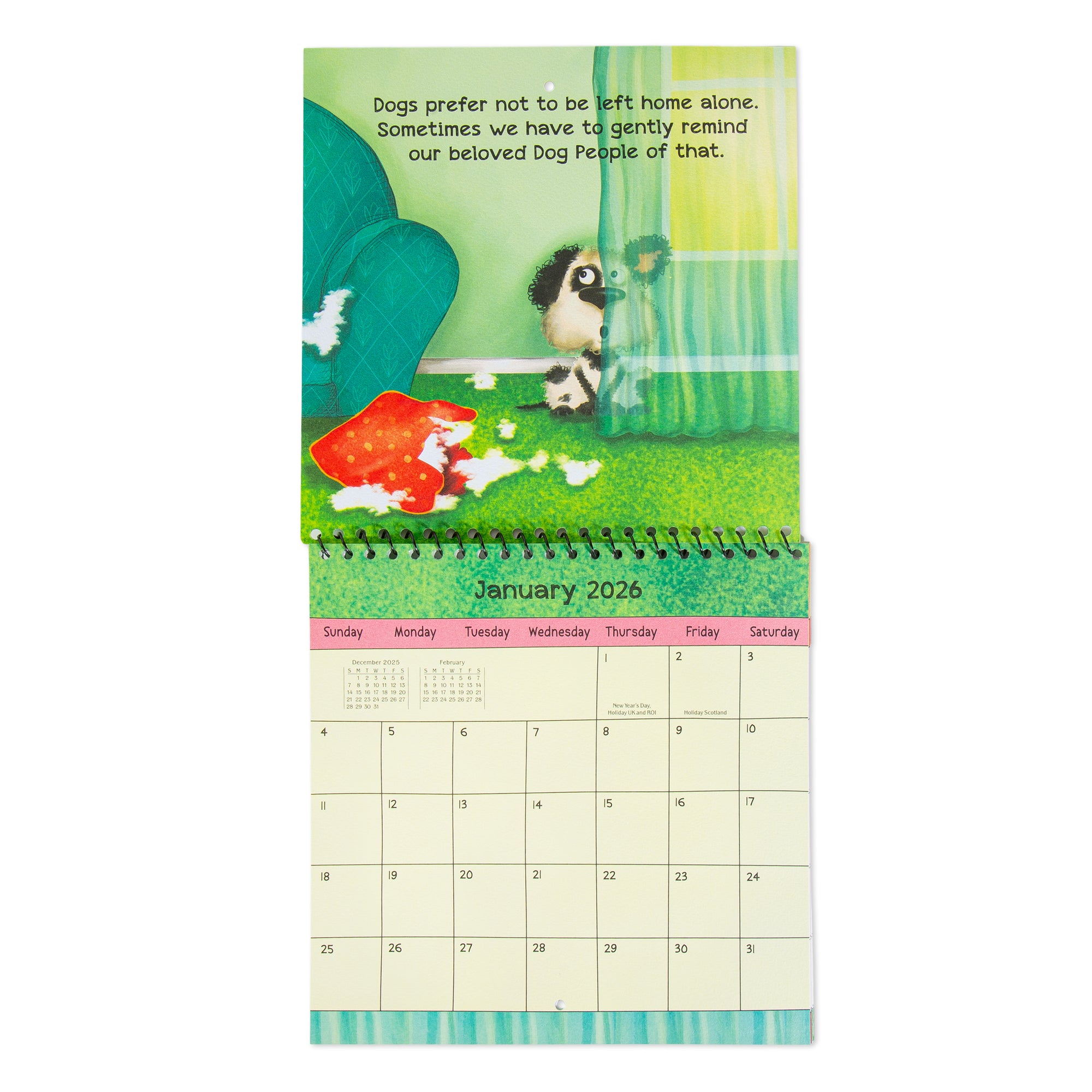 The Truth About Dog People - Humorous 2026 Hanging Wall Calendar For Dog Lovers by Jo Renfro, Blue Mountain Arts Collection