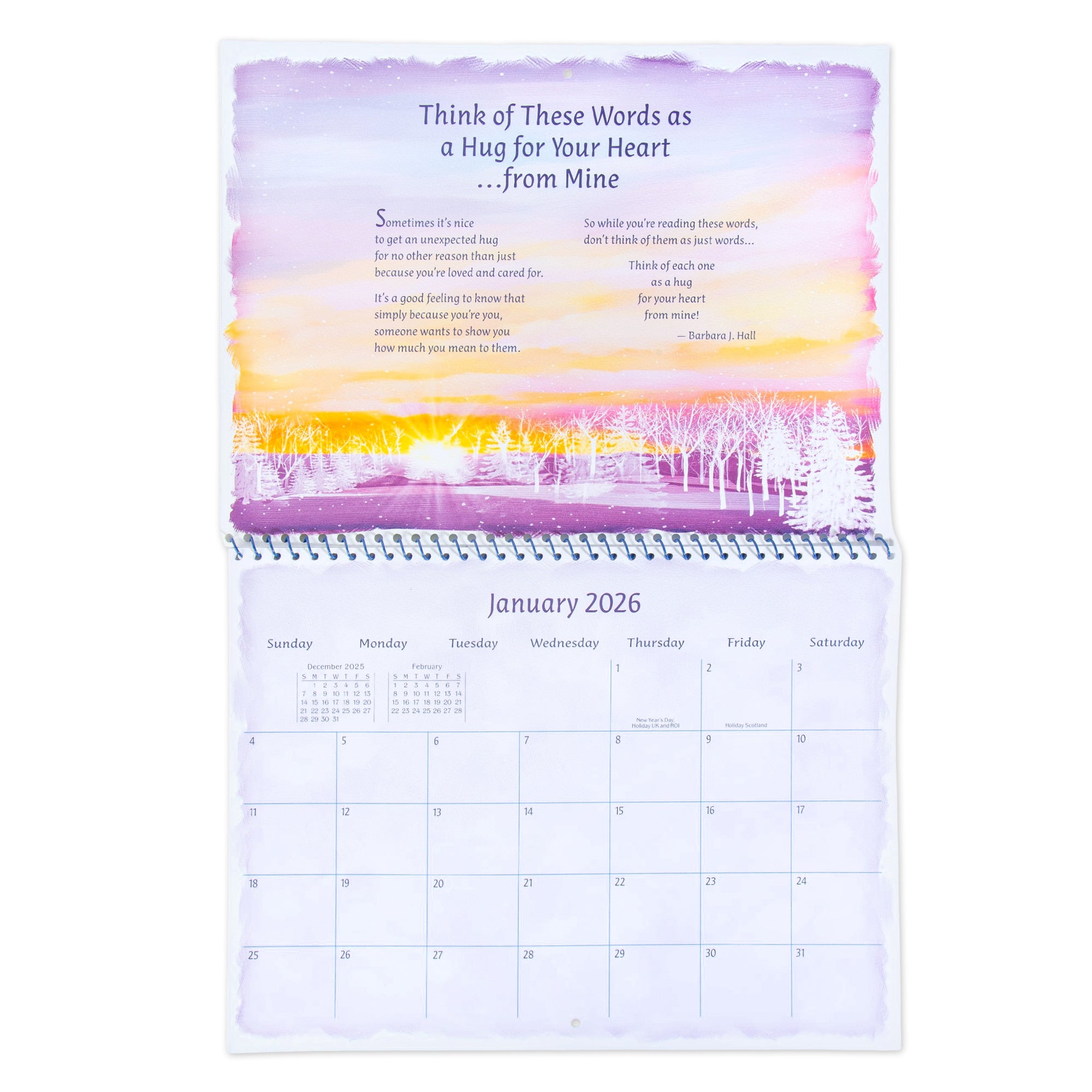 May You Always Know How Much You Are Loved - A Blue Mountain Arts Collection Hanging Wall Calendar 2026