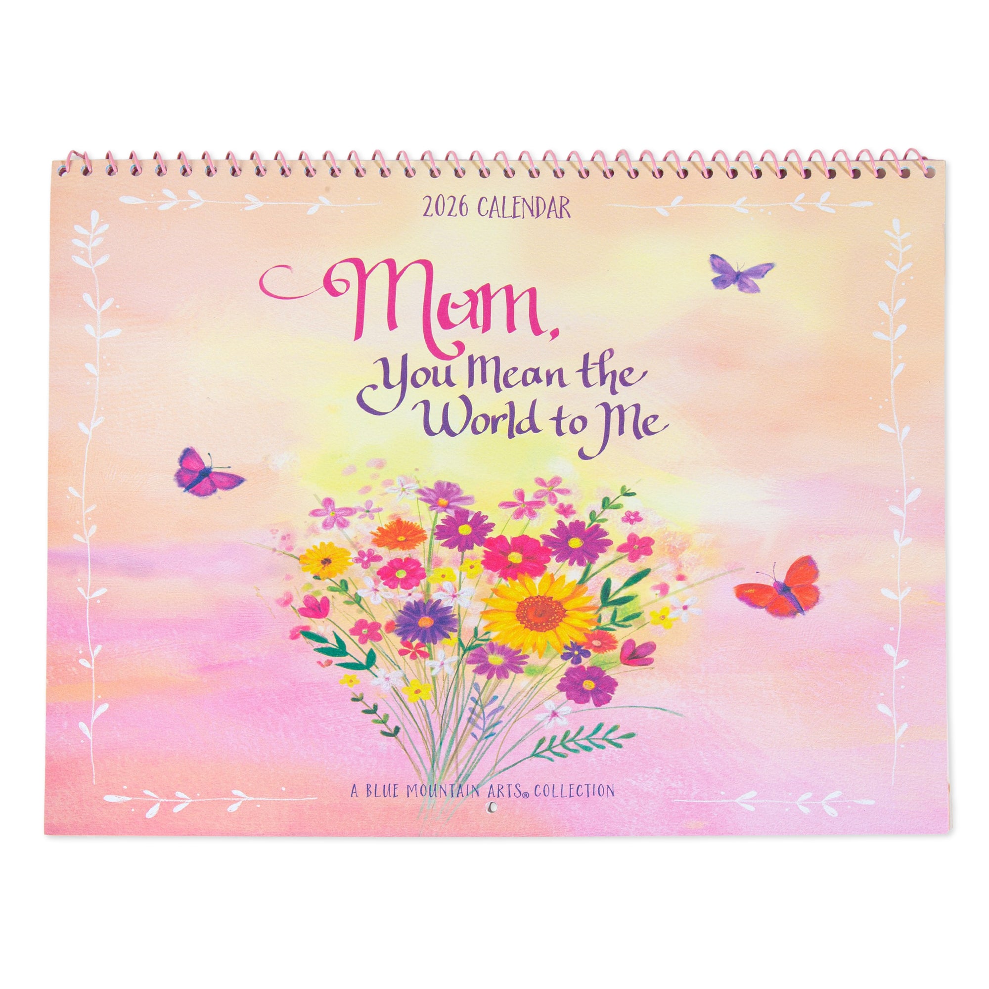 Mum, You Mean The World To Me - A Blue Mountain Arts Collection Hanging Wall Calendar 2026