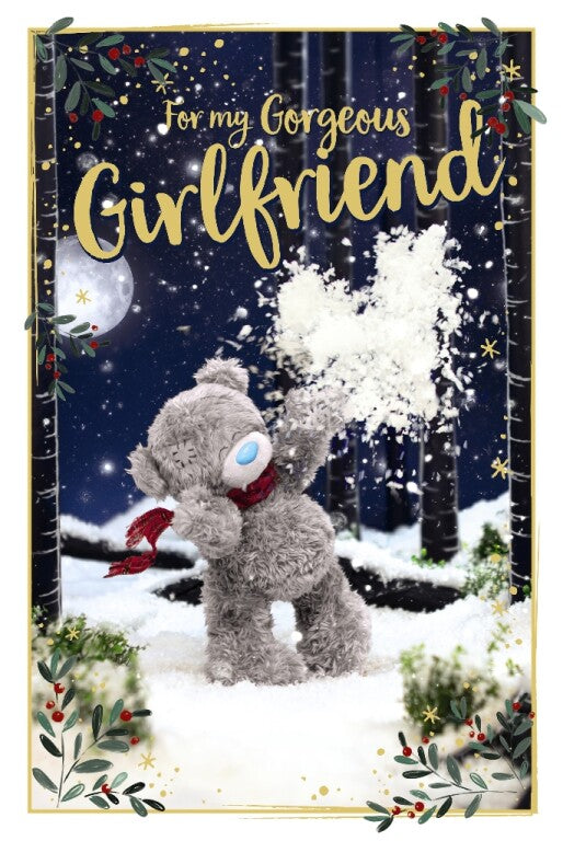 Me to You Tatty Teddy 'Gorgeous Girlfriend' 3D Christmas Card