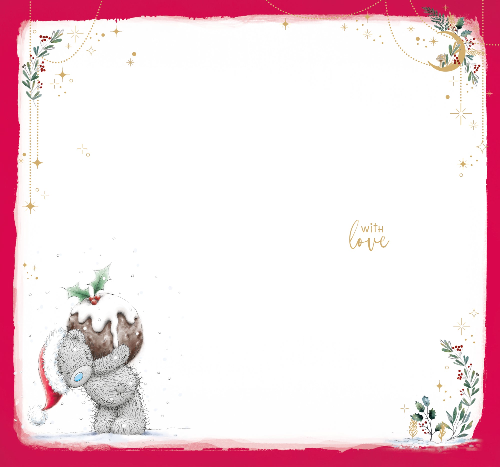 Me To You Tatty Teddy Christmas Card, Especially For You 5x9ins - Official Collection