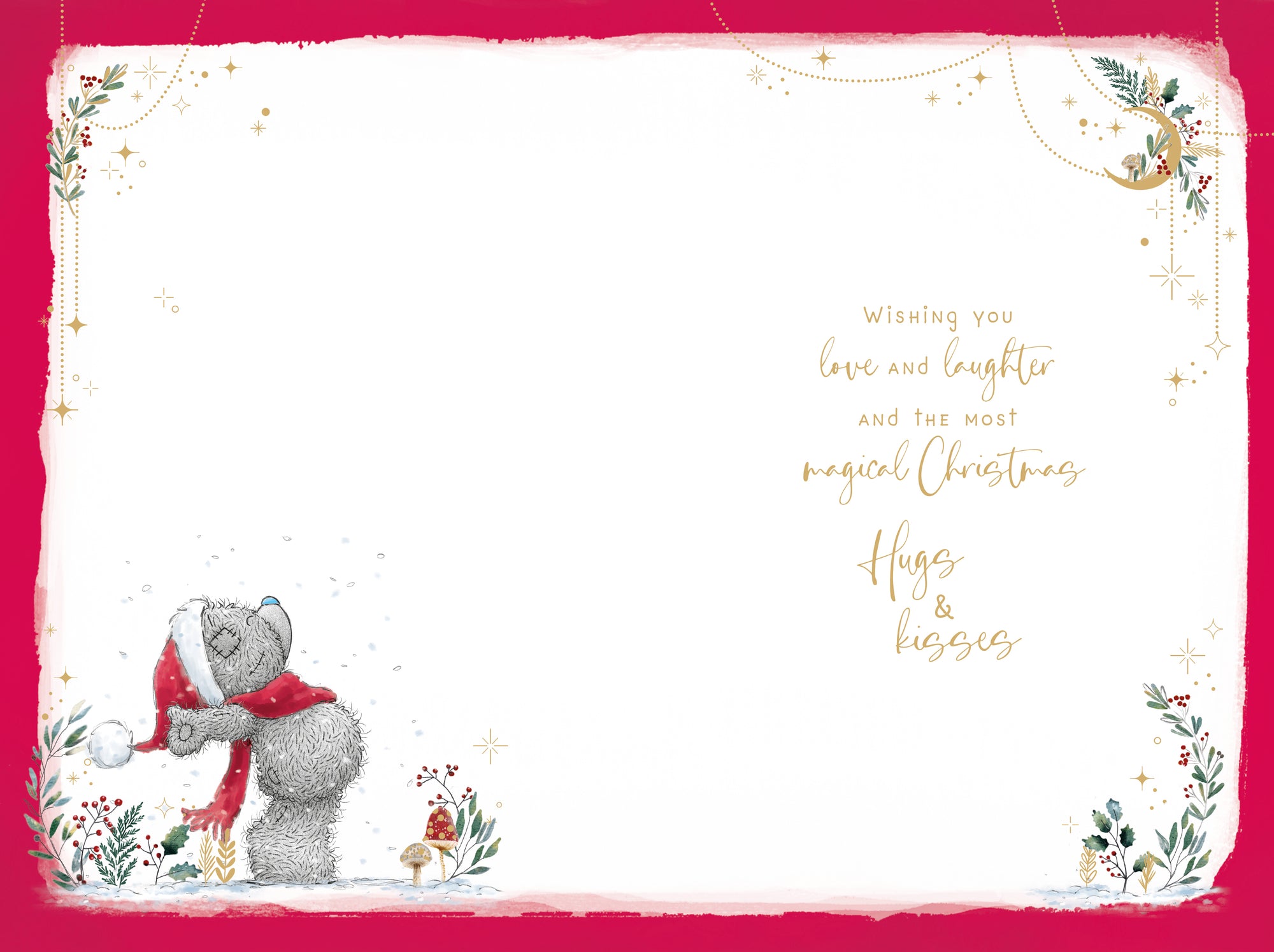 Me To You Tatty Teddy Christmas Card To A Very Special Mam, Tatty Teddy In The Snow, 6x9ins - Official Collection