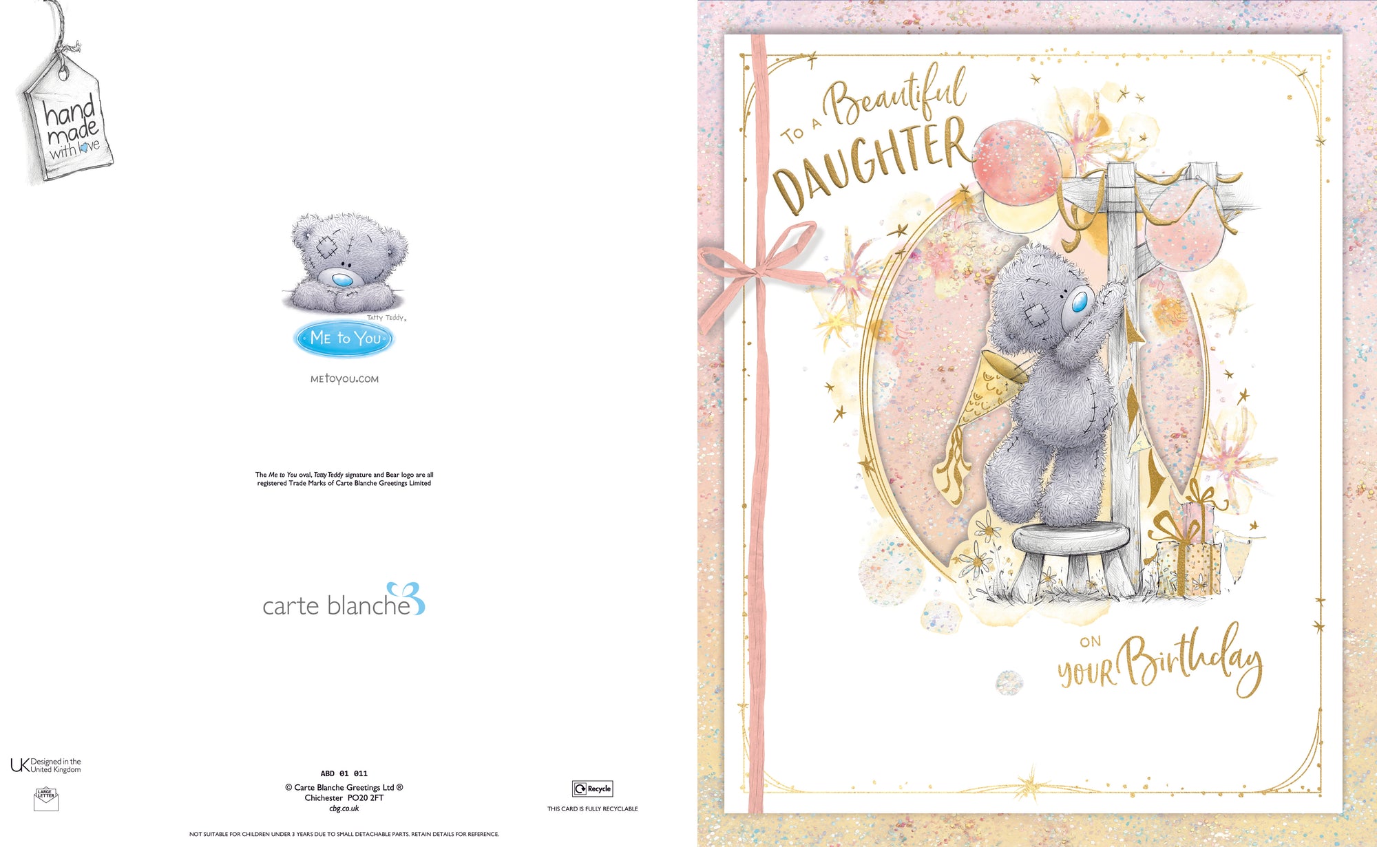 Me To You Bear Beautiful Daughter Boxed Birthday Card