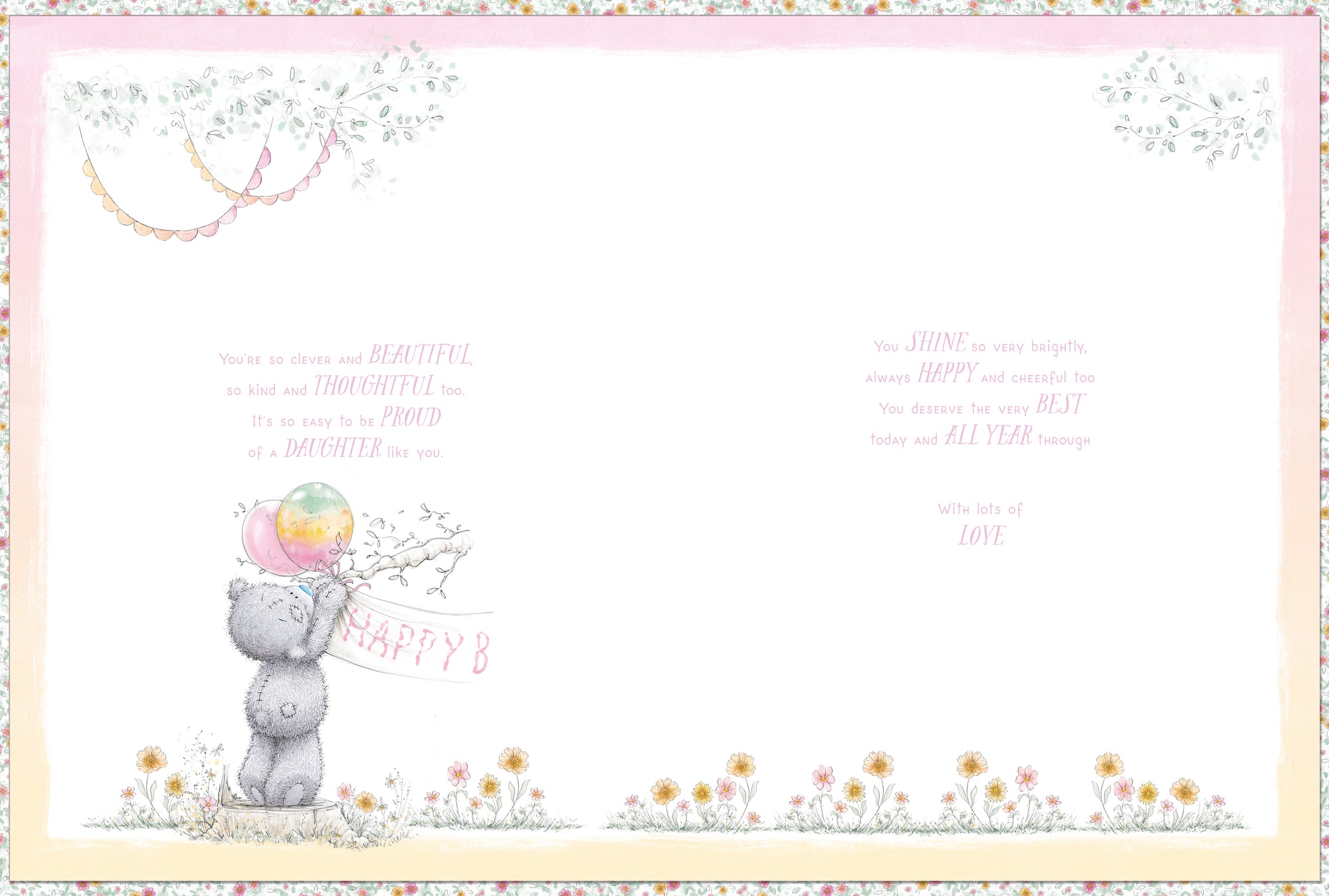 Me to You Daughter Birthday Boxed Handmade Card