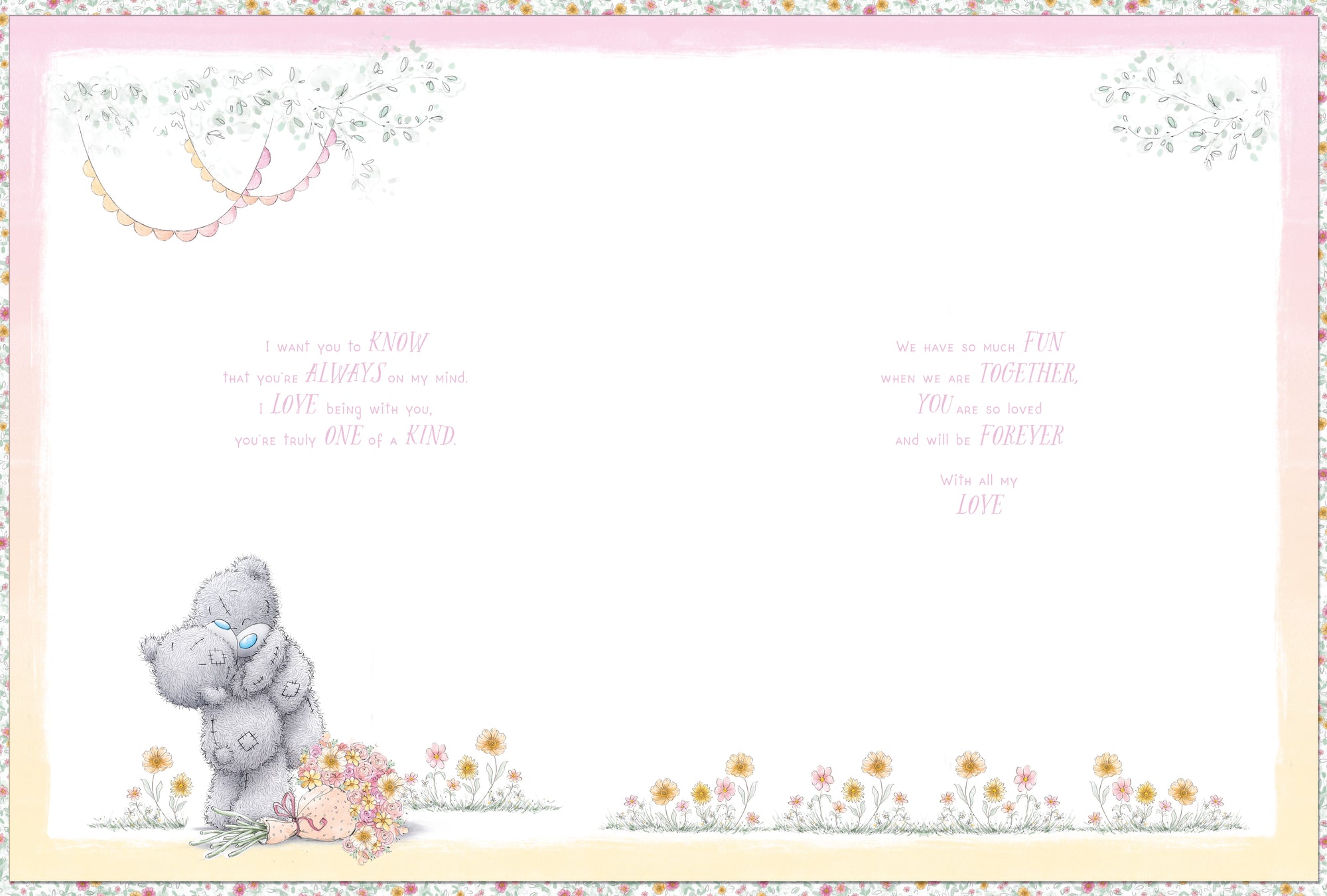 Me to You Tatty Teddy Boxed Handmade Girlfriend Birthday Card