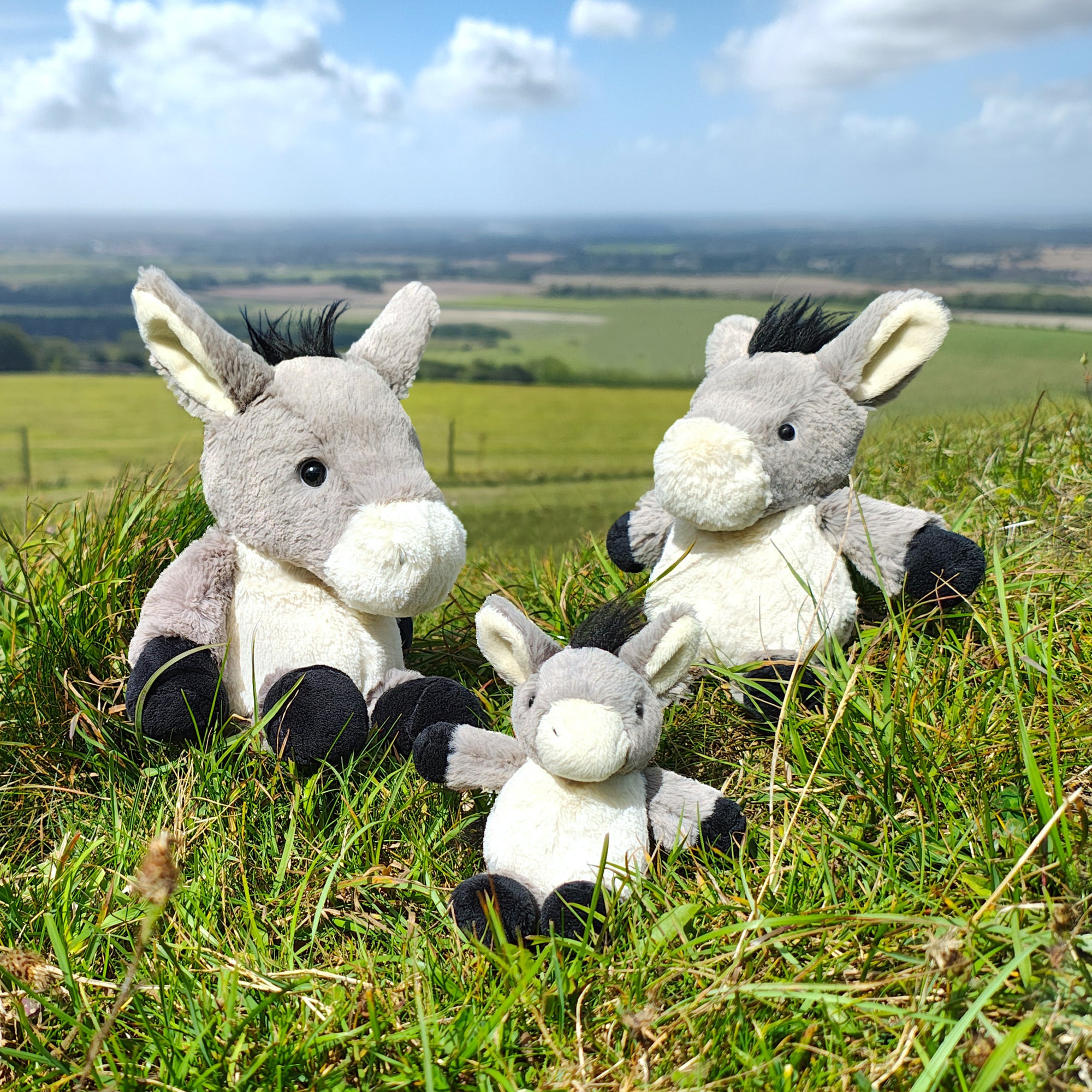 All Creatures Cleo the Donkey Cuddly Toy Keyring / Keychain Small Size (20cm)