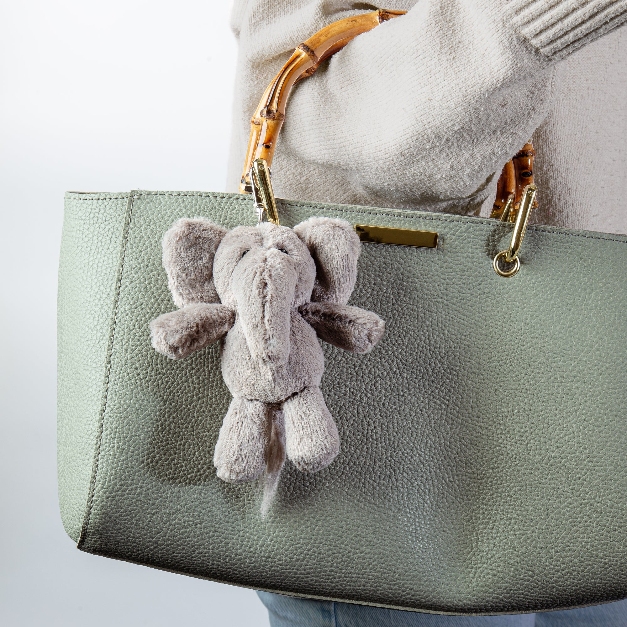 All Creatures Hazel the Elephant Cuddly Toy Keyring / Keychain Small Size (17cm) - Official Collection