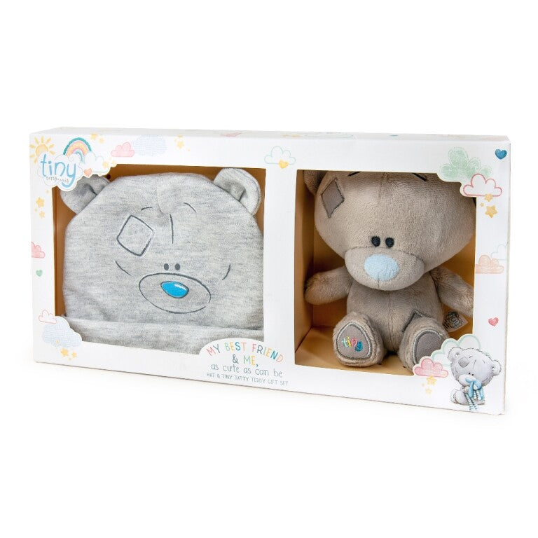 Tiny Tatty Teddy Baby Hat and Bear Gift Set