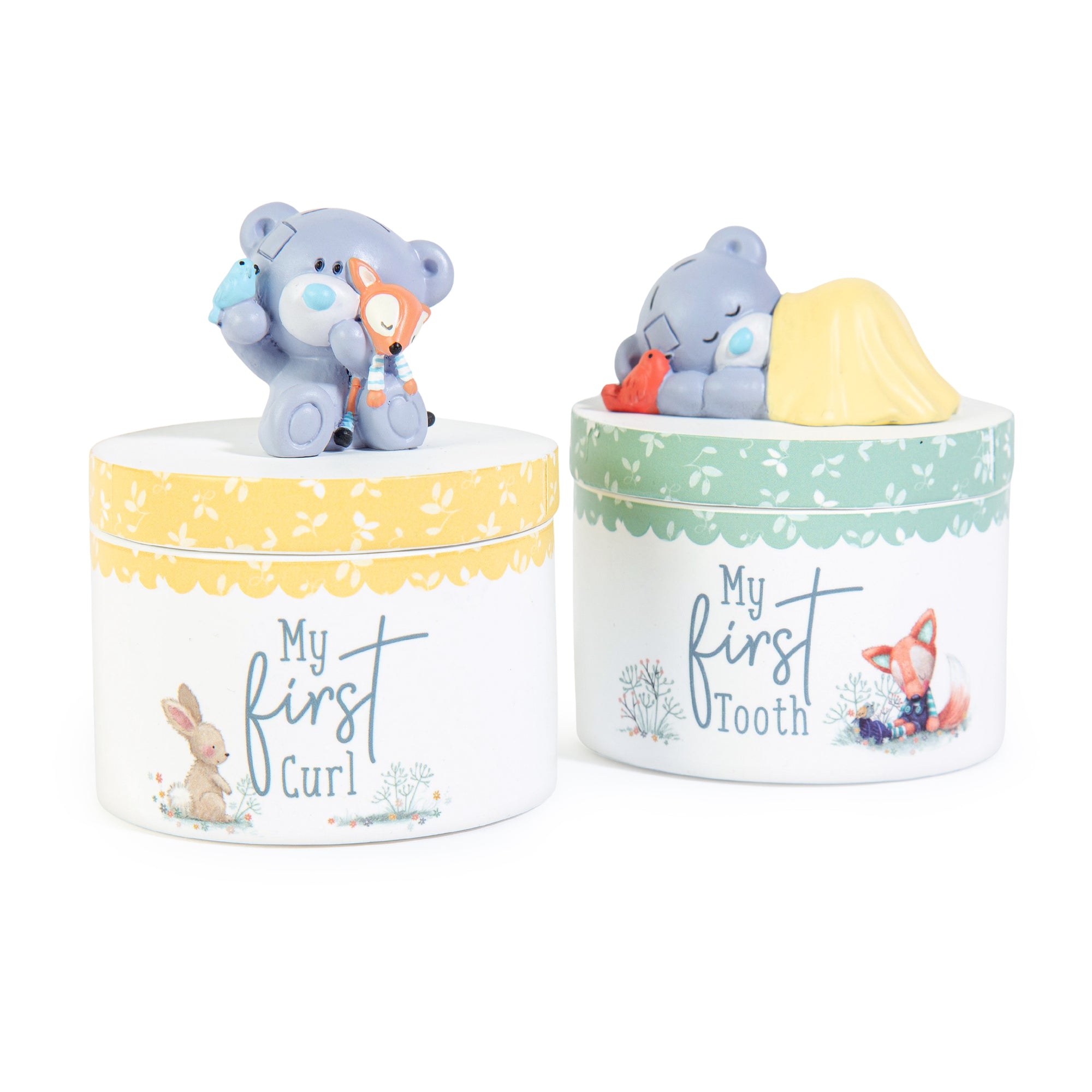 Me to You Tiny Tatty Teddy New Baby Gift, First Tooth And First Curl Pots  - Official Collection
