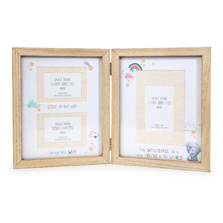 Me to You Tiny Tatty Teddy Bump, Scan & Baby Photo Frame - Triple