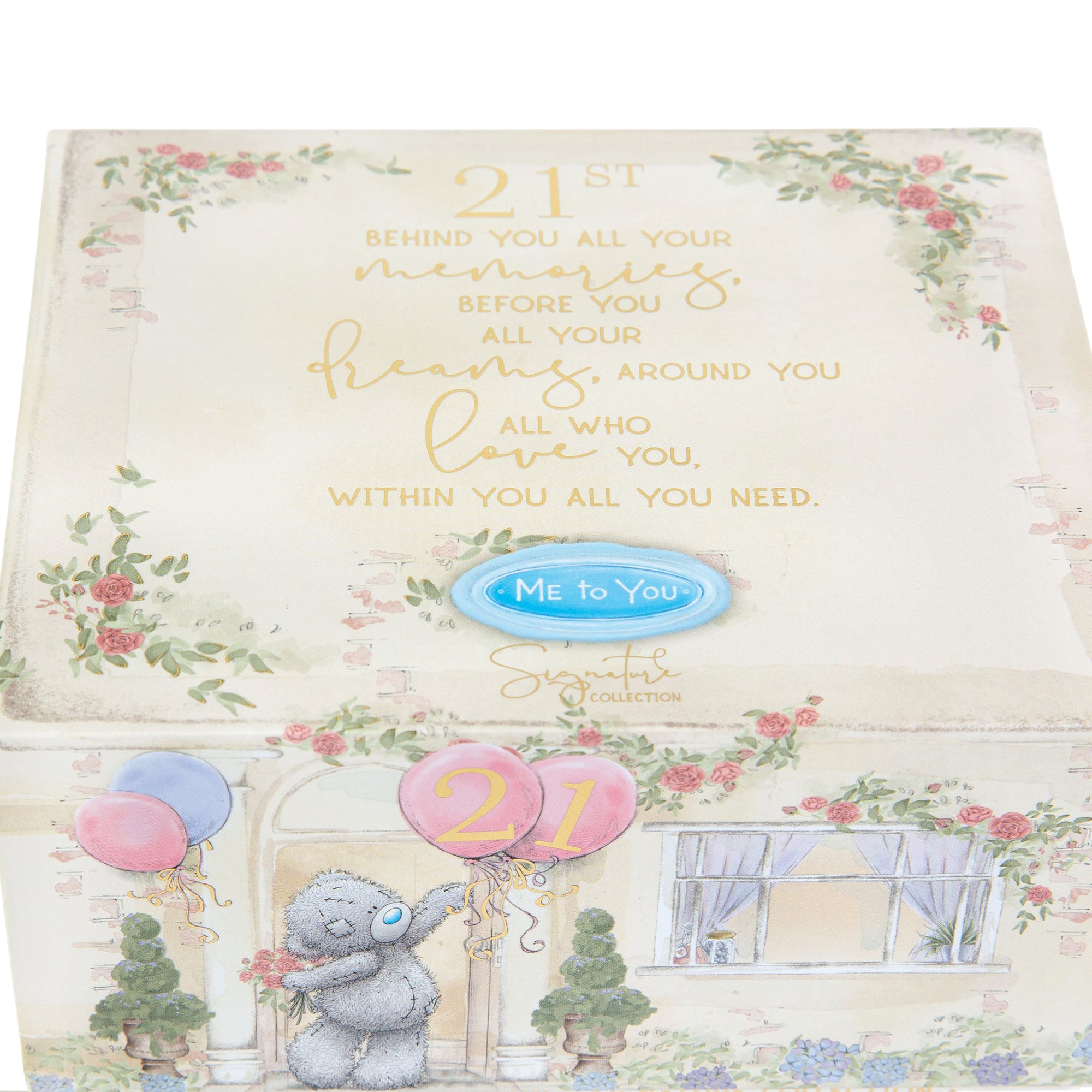 Me to You Tatty Teddy Luxury New Bone China Mug In Foil Inlaid Box 21st Birthday Gift