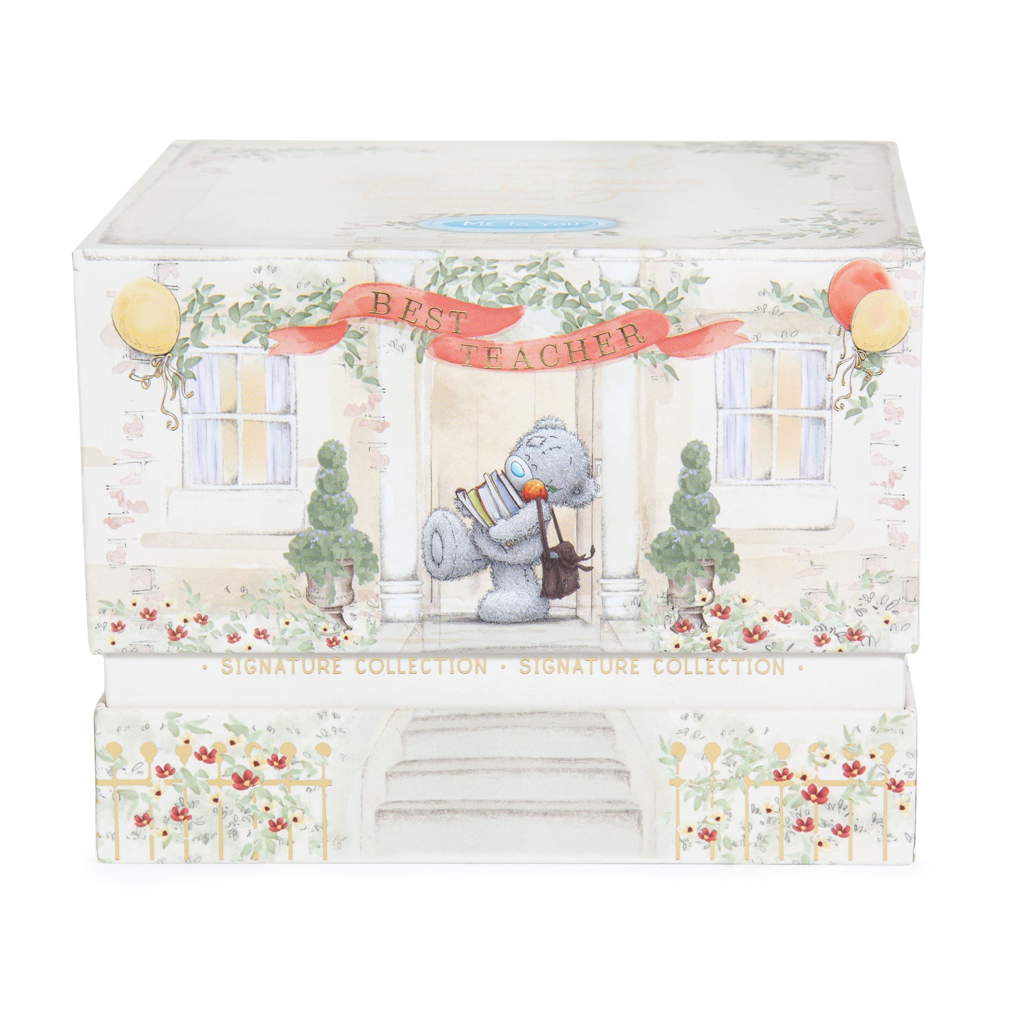 Me to You Tatty Teddy Luxury New Bone China Gift Mug For Teacher - Thank You Teacher Mug Presented In Foil Inlaid Gift Box - Signature Collection