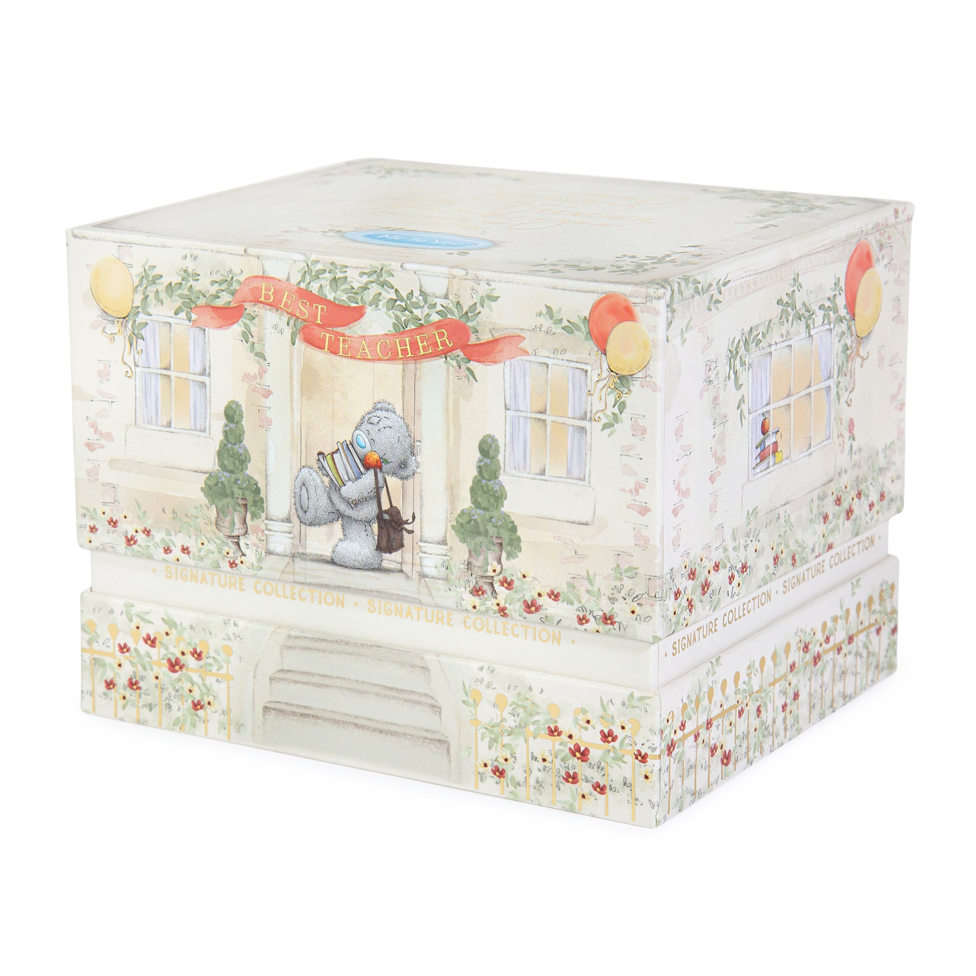 Me to You Tatty Teddy Luxury New Bone China Gift Mug For Teacher - Thank You Teacher Mug Presented In Foil Inlaid Gift Box - Signature Collection