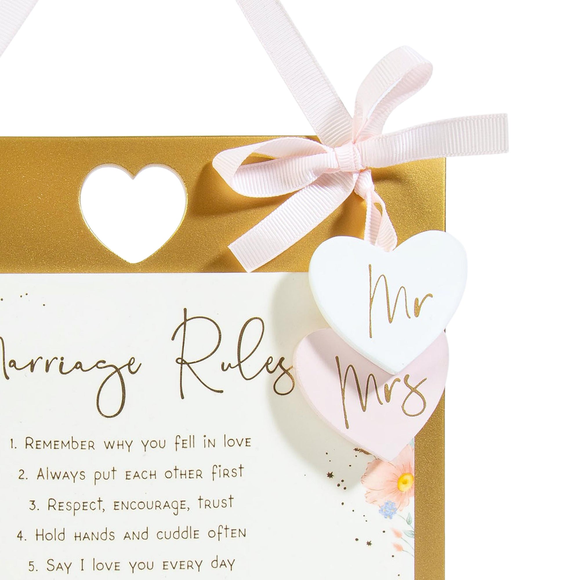 Me to You Tatty Teddy Marriage Rules Plaque, Fun Wedding Day Or Hen Night Gift - Official Collection