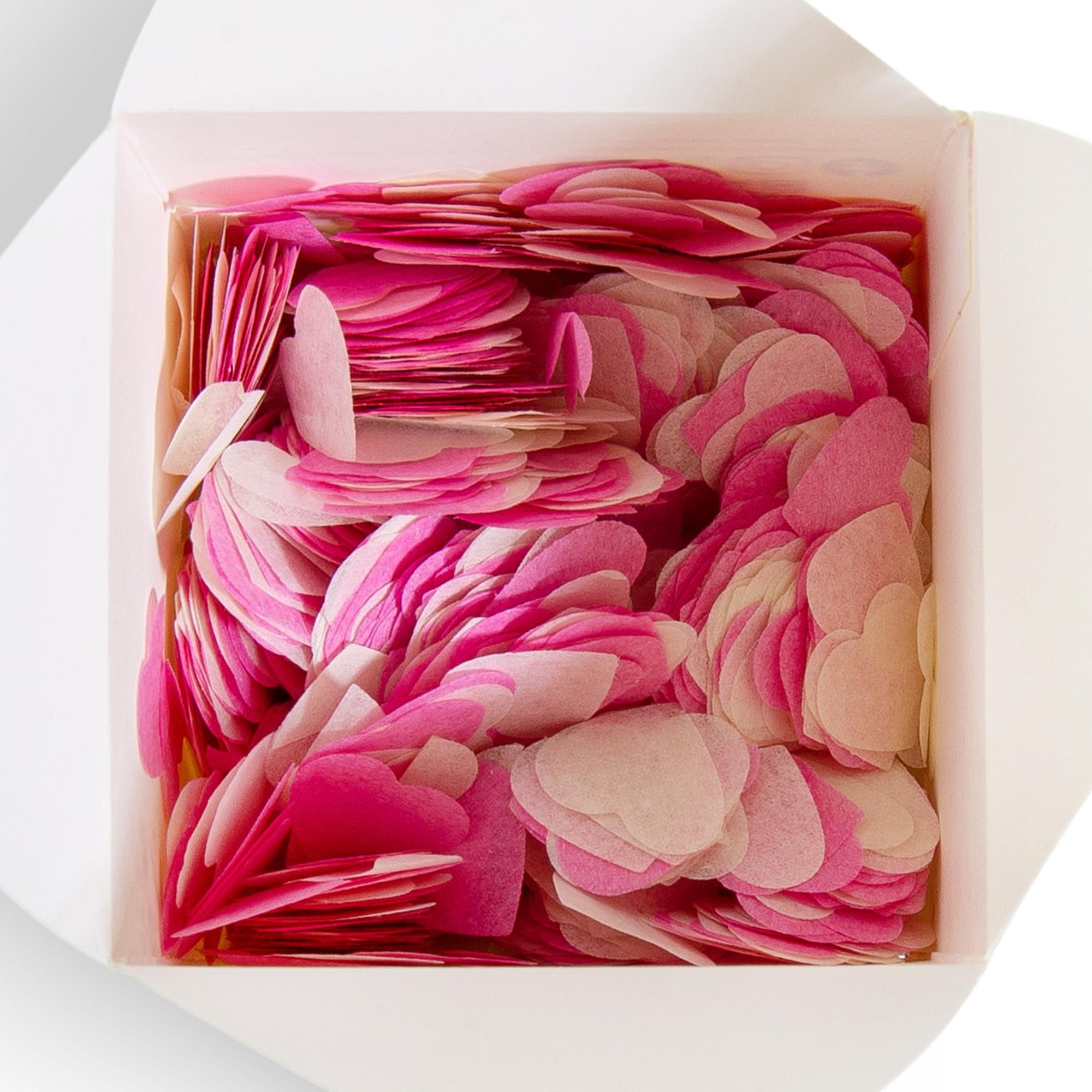 Me to You White & Pastel Pink Heart Shaped Biodegradable Wedding Day Confetti - Official Collection