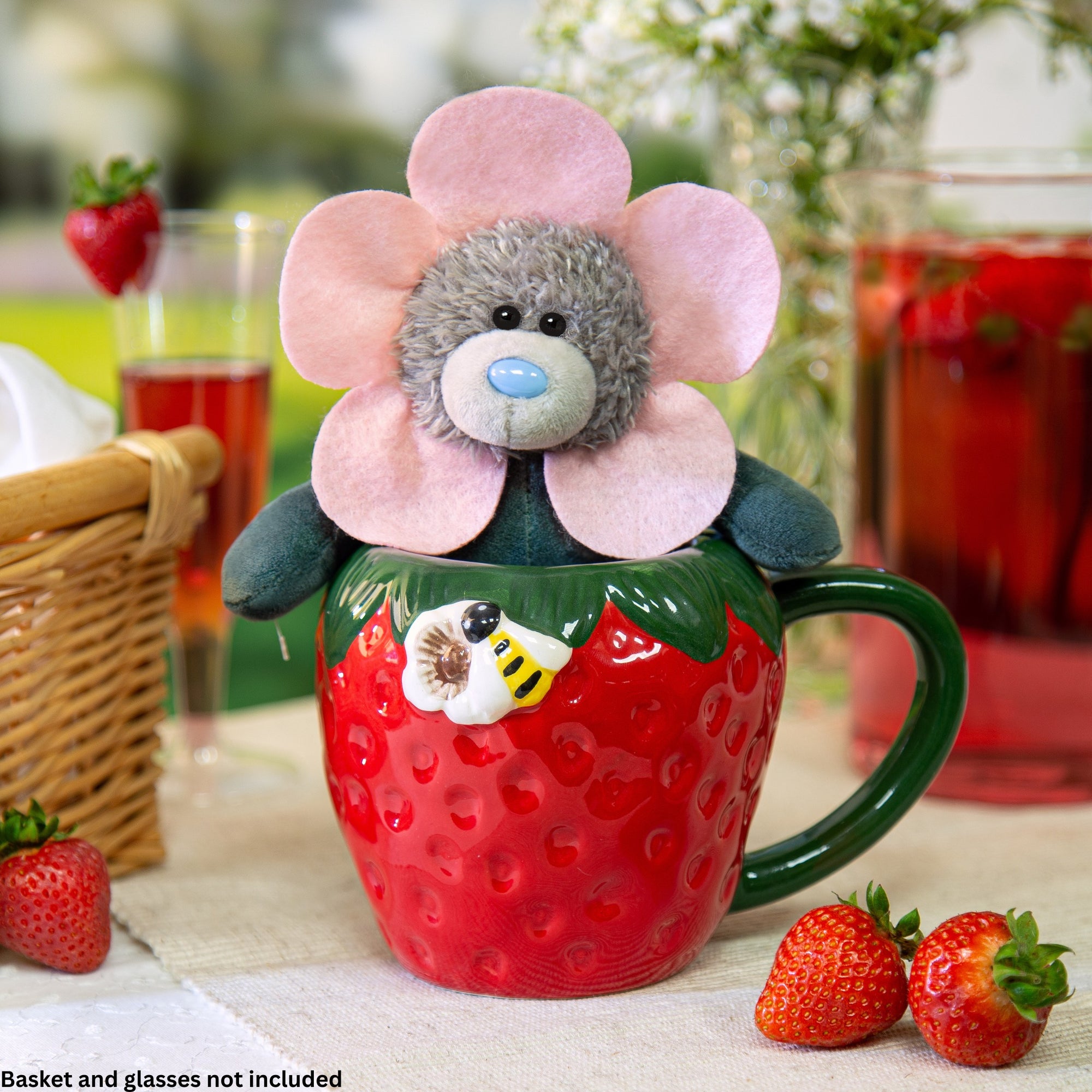 Me to You Tatty Teddy Hand-Painted Ceramic Strawberry Mug And Plush Bear Gift Set