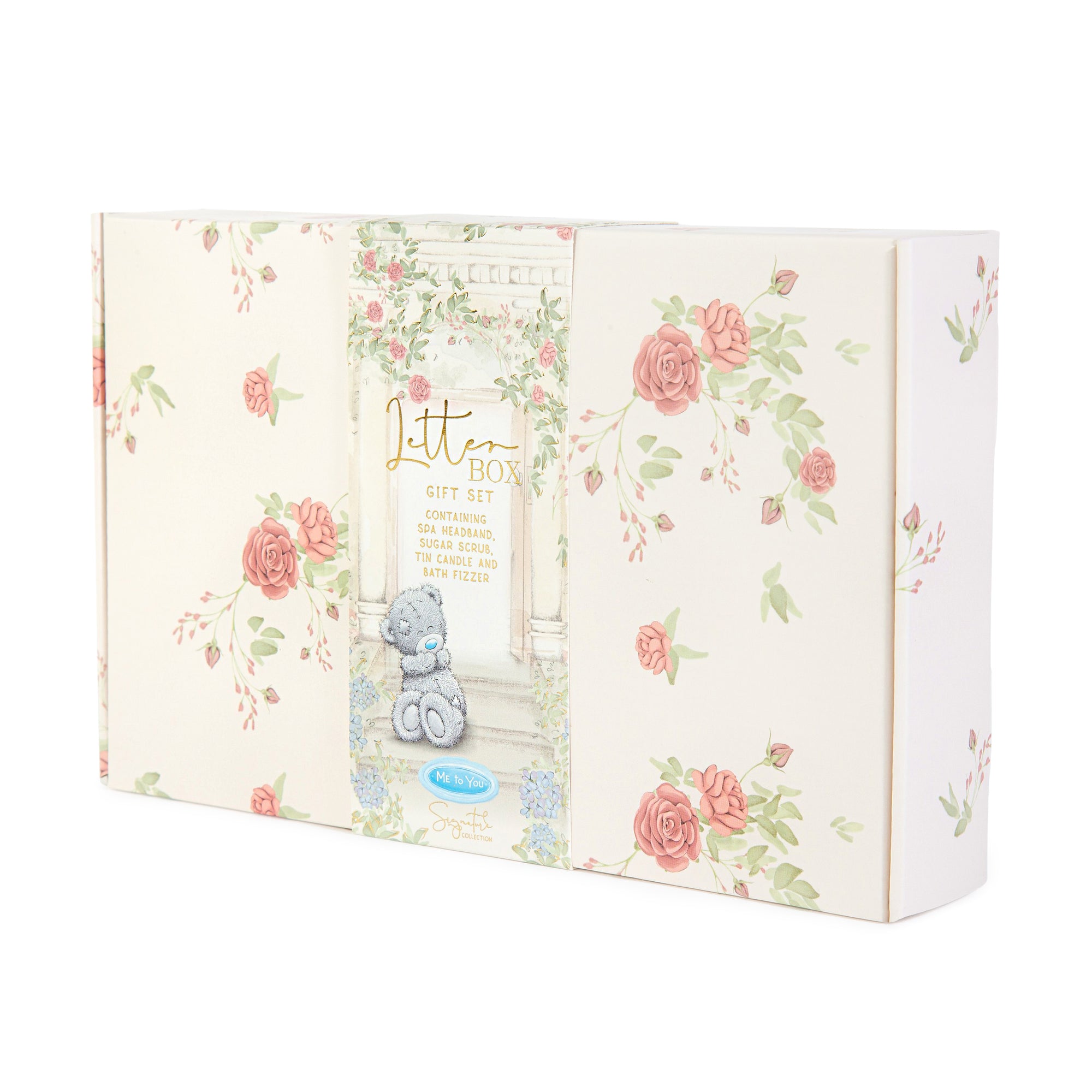 Me to You Tatty Teddy Letterbox Gift Set For Relaxation Includes Candle, Bath Bomb, Eyemask and Pin Badge - Signature Collection