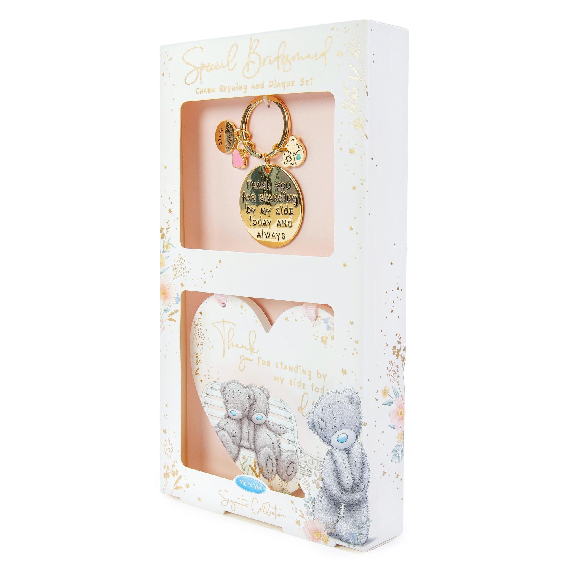 Me to You Tatty Teddy 'Special Bridesmaid' Plaque And Keyring Gift Set - Signature Collection