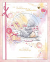 Me To You Tatty Teddy Cute Handmade Birthday Card For The Most Amazing Mum, Tatty Teddy Holding Pink Roses 20 X 25cm - Official Collection