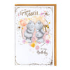 Me to You Tatty Teddy To My Gorgeous Fiancée Luxury Handmade Birthday Card 6x9ins - Official Collection