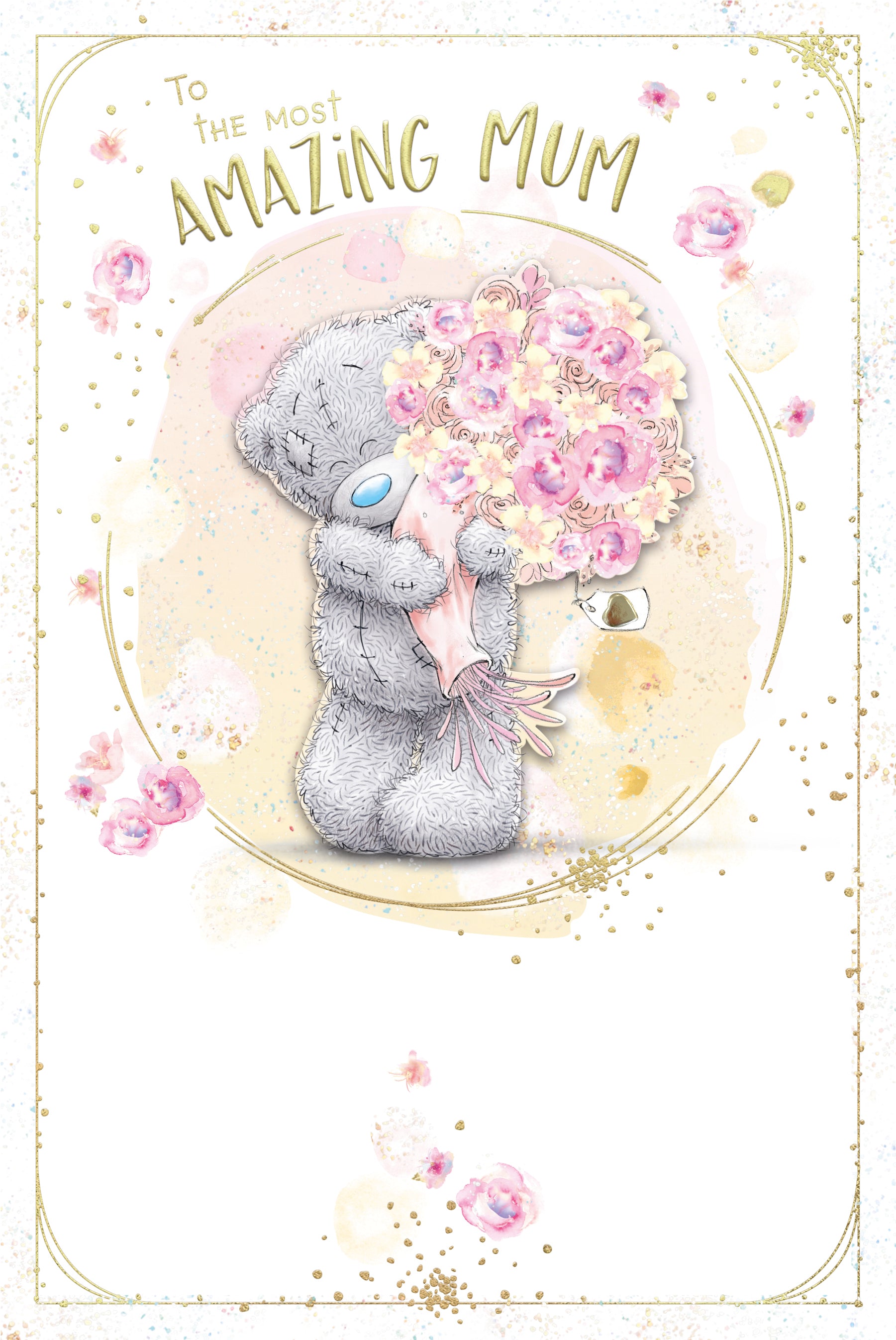 Me to You Tatty Teddy To An Amazing Mum Luxury Handmade Birthday Card 6x9ins - Official Collection