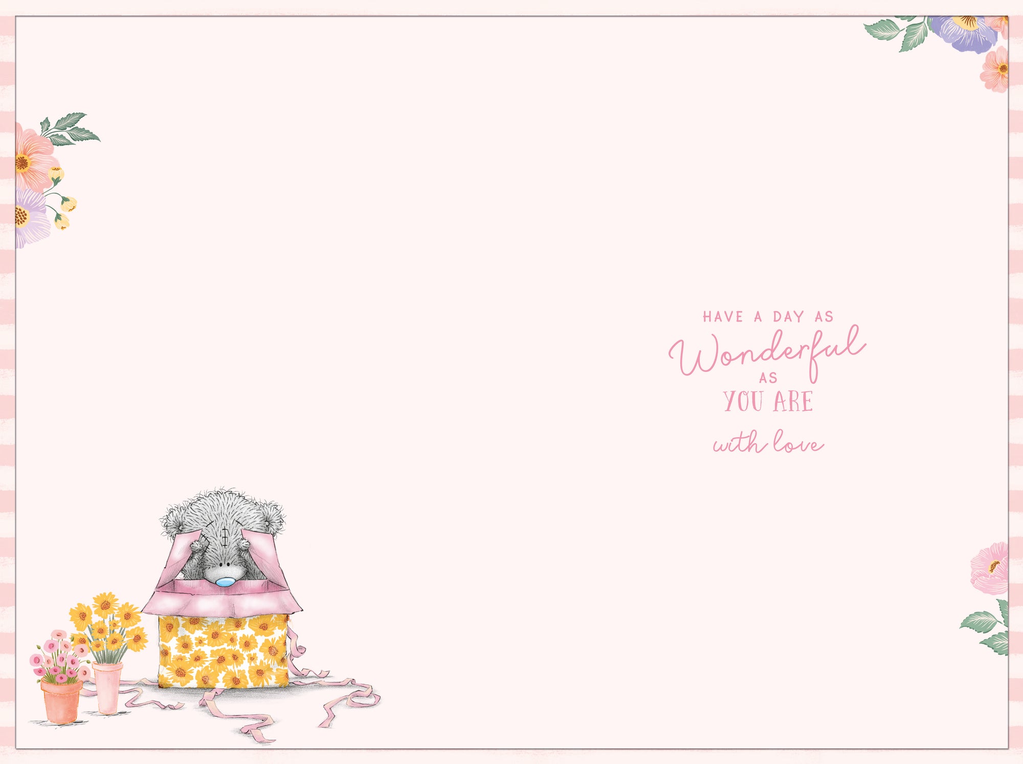 Luxury Birthday Card for Sister ‘For a Lovely Sister Happy Birthday’ Me to You Bear and Gift Design with Gold Foil Detail, 6 x 9 Inches