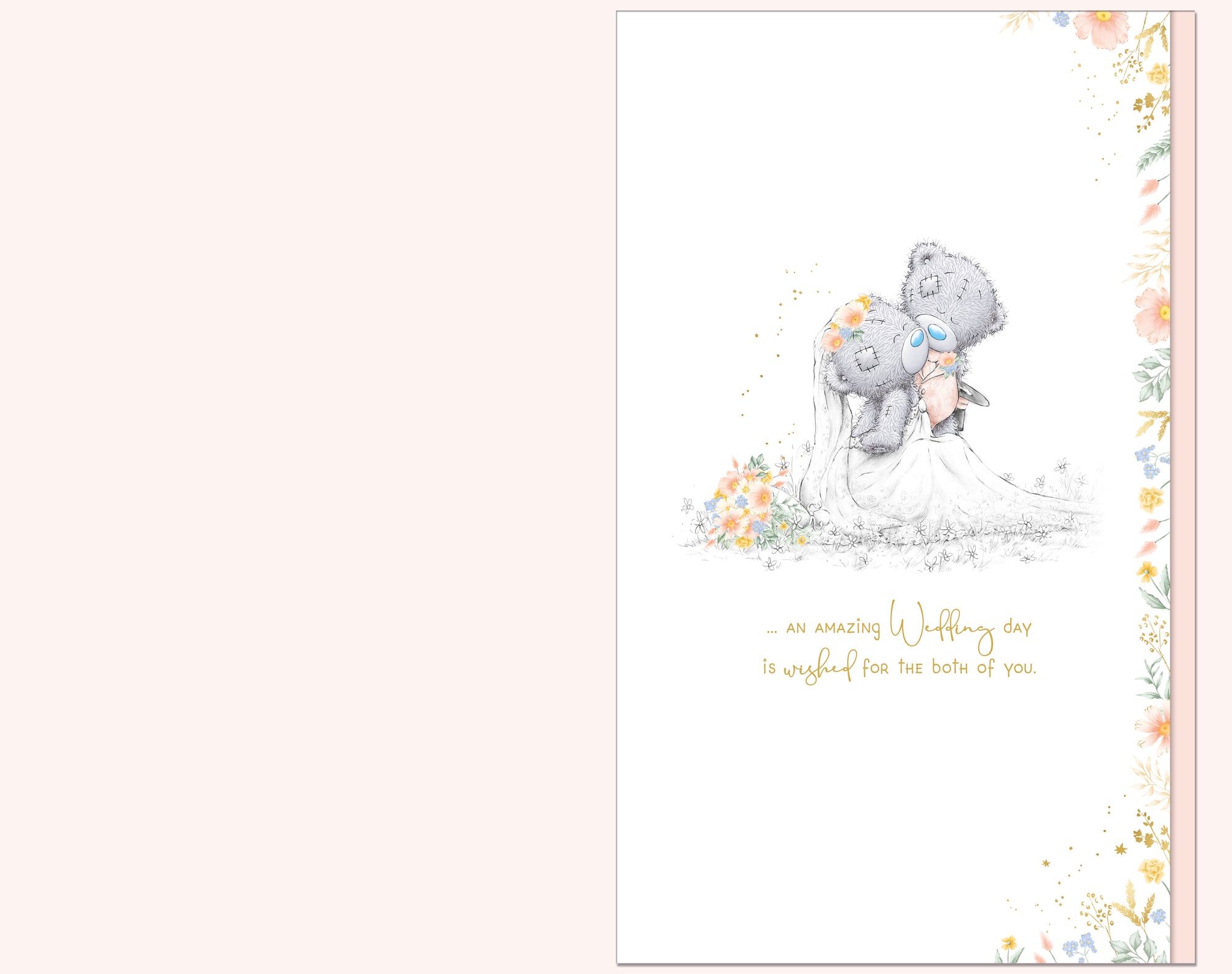 Me to You Tatty Teddy Hand Made Luxury 'Special Couple' Wedding Congratulations Card 7 x 11 inches (17 x 28 cms) - Official Collection