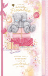Me To You Tatty Teddy Lovely Fiancee Luxury Hand Made Bears With Gifts Gold Foil Birthday Card, 7 X 11 Inches - Official Collection