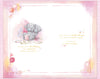 Me to You Tatty Teddy 'For My Beautiful Wife' Bears Drinking Tea Luxury Gold Foil Birthday Day Card With Bow, 7 X 11 Inches - Official Collection