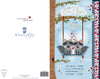 Birthday Card To The One I Love, Racoons On Swing Handmade Greeting Card By Wishing Well Studios - 7x11ins
