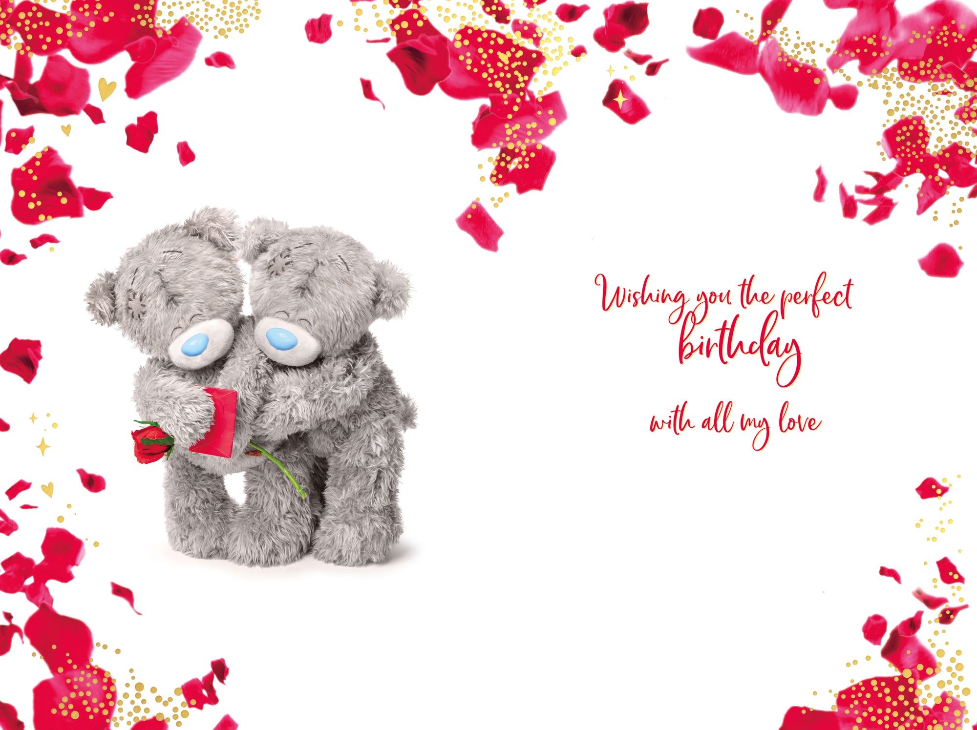 Me to You Tatty Teddy 'For My Gorgeous Wife' Photo-real Birthday Card