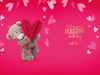 Me To You Tatty Teddy Wonderful Boyfriend Luxury 3D Gold Foil Birthday Card, 6 X 9 Inches - Official Collection