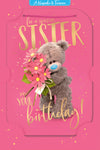 Me to You Tatty Teddy Special Sister Luxury 3D Card, 6 x 9 Inches - Official Collection