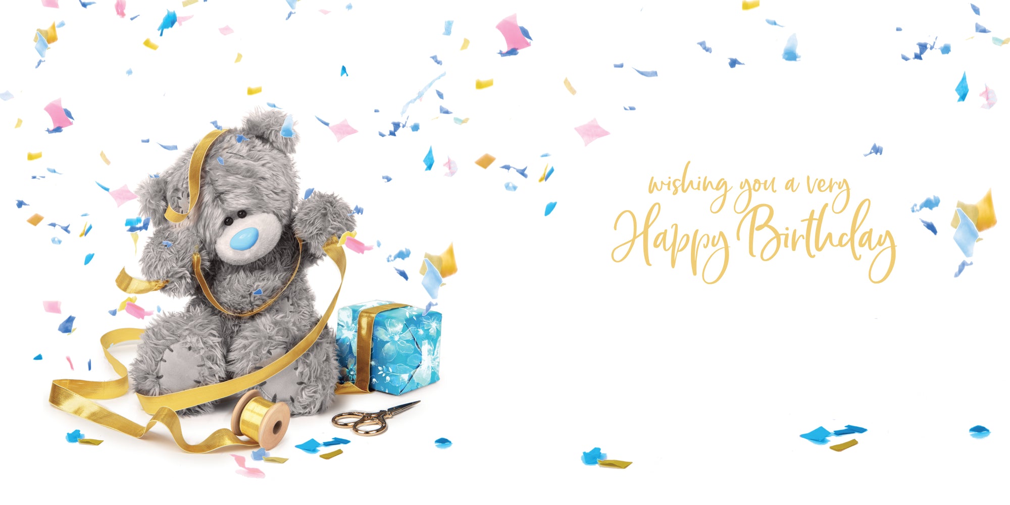 Me to You Tatty Teddy Luxury 3D Birthday Card 6 X 6 Inches - Official Collection