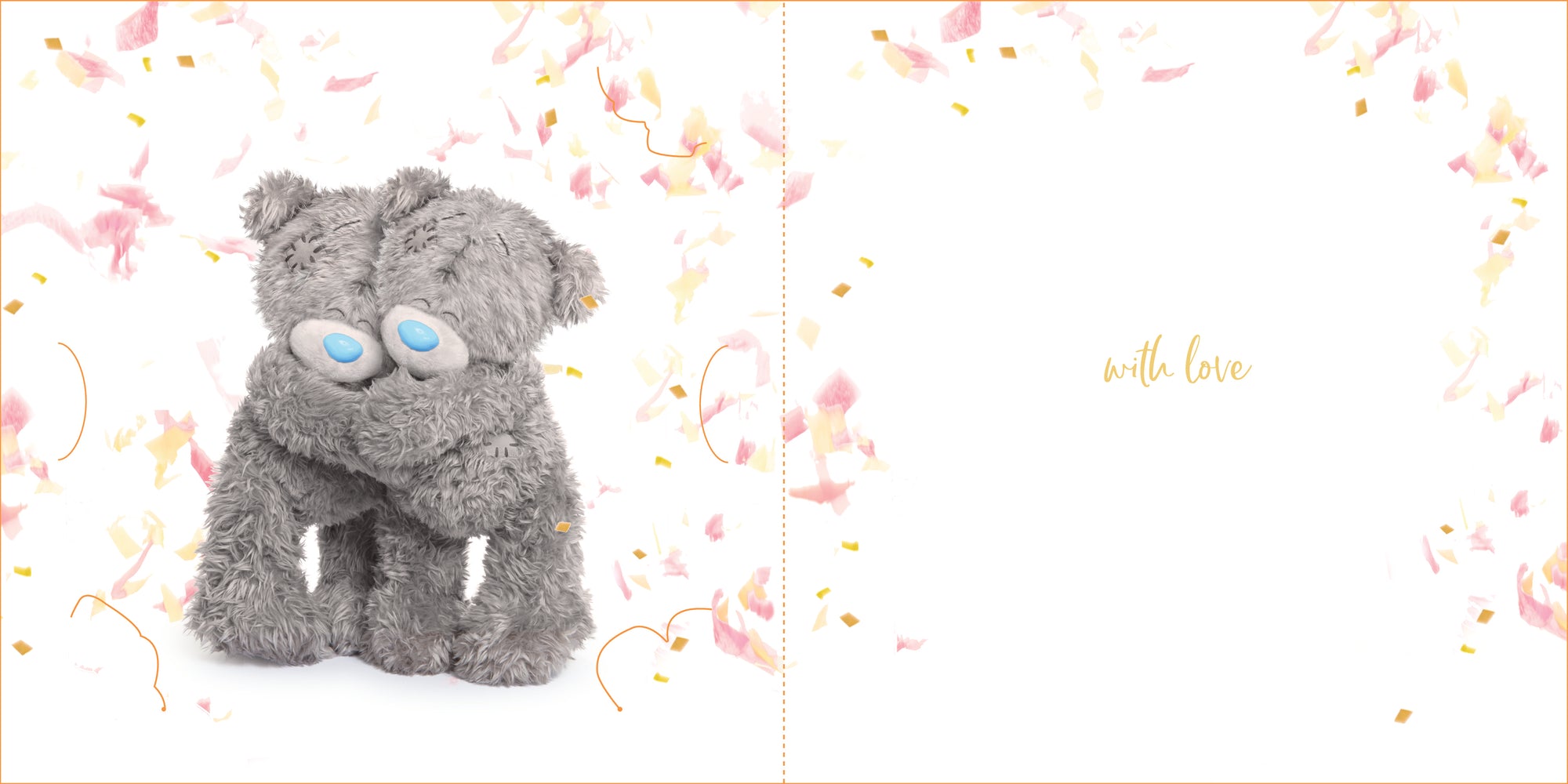 Me to You Tatty Teddy Best Friends 3D Keepsake Greeting Card 6x6ins - Official Collection