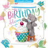 Me to You Tatty Teddy 3D Luxury Cherry And Cupcake Keepsake Birthday Card 6 x 6