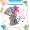 Me to You Tatty Teddy 3D Luxury Keepsake Birthday Card, Just For You 6 x 6