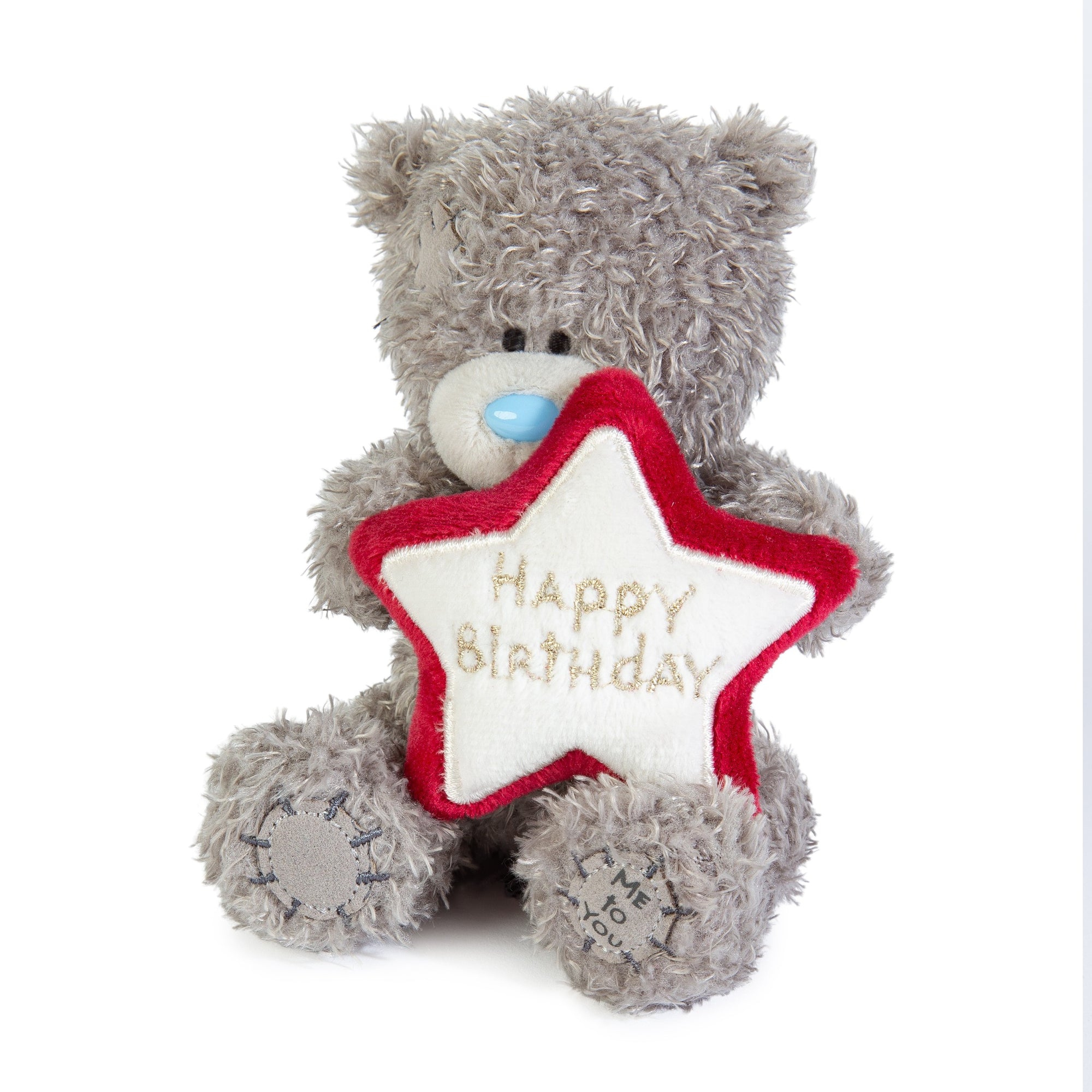 Me to You Tatty Teddy Plush 10cm-High Birthday Bear With Embroidered Star