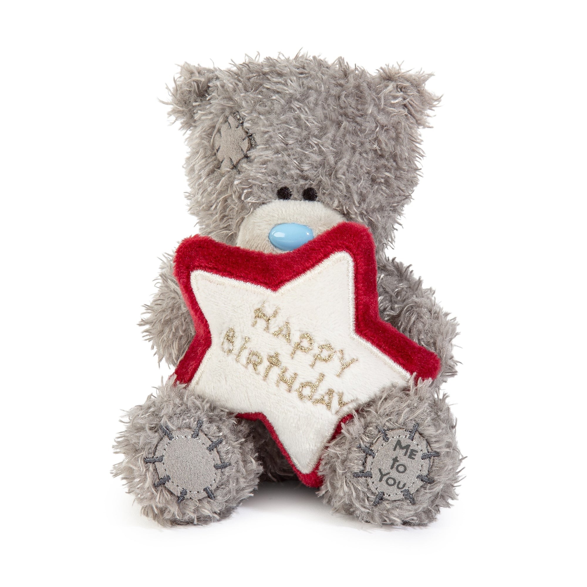 Me to You Tatty Teddy Plush 10cm-High Birthday Bear With Embroidered Star