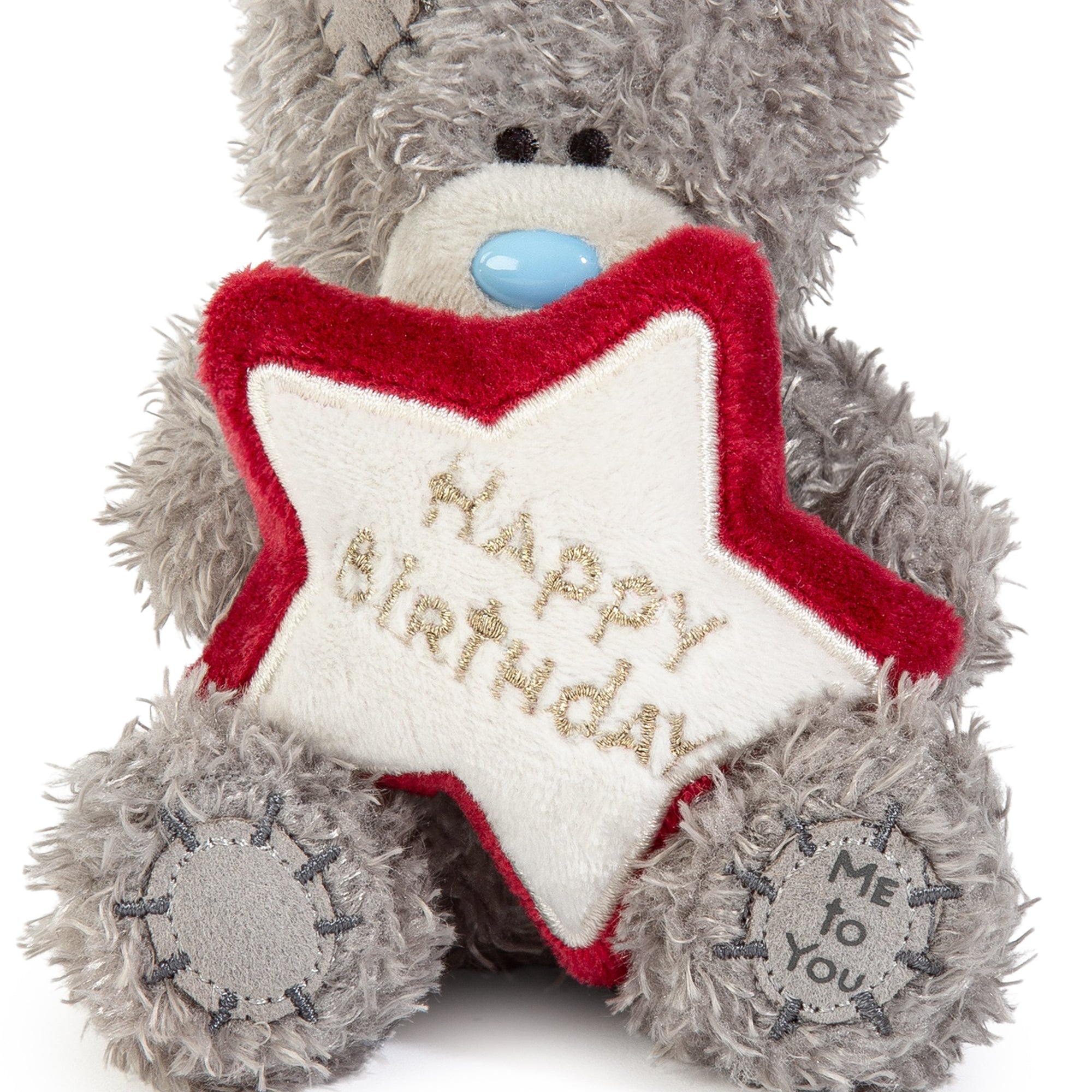 Me to You Tatty Teddy Plush 10cm-High Birthday Bear With Embroidered Star