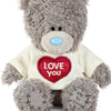 Me to You Tatty Teddy Plush 10cm-High Bear Wearing  Cute 'Love You' T-Shirt - Official Collection
