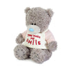 Me to You Tatty Teddy Plush 10cm-High Bear Wearing Cute 'You Make Me Smile' T-Shirt - Official Collection