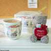 Me to You Tatty Teddy Plush 10cm-High Thank You Teacher Bear Holding 'World's Best Teacher' Apple - Official Collection