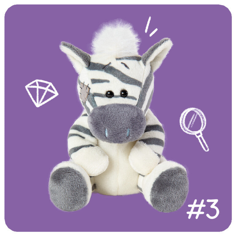 My Blue Nose Friends - Zig Zag the Zebra Cute Collectable Beanie