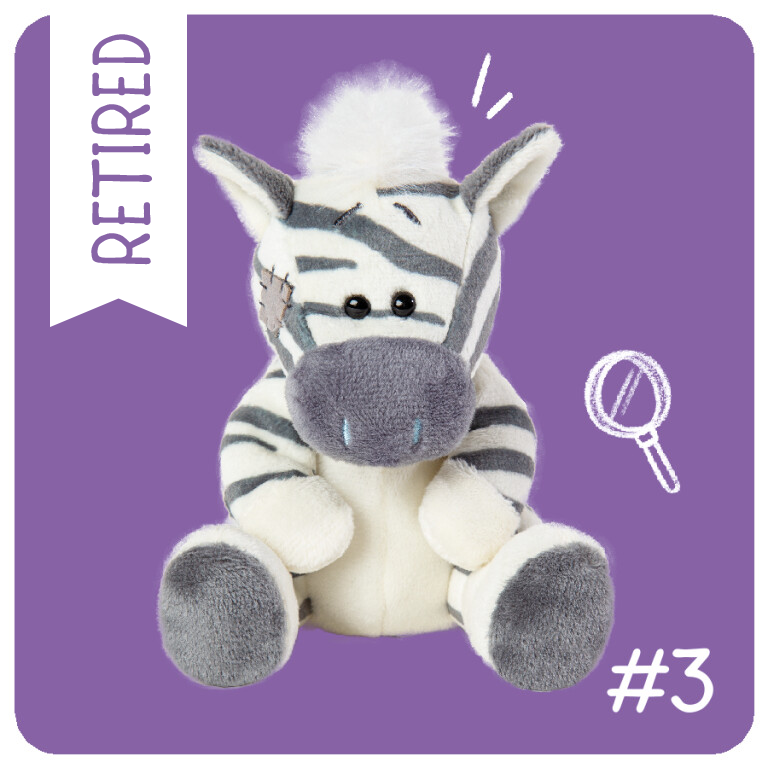 My Blue Nose Friends - Zig Zag the Zebra Cute Collectable Beanie